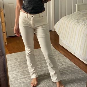 Vintage Ralph Lauren White Corduroy Jeans